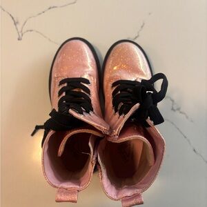 Pink Glitter Kids Boots Thereabouts